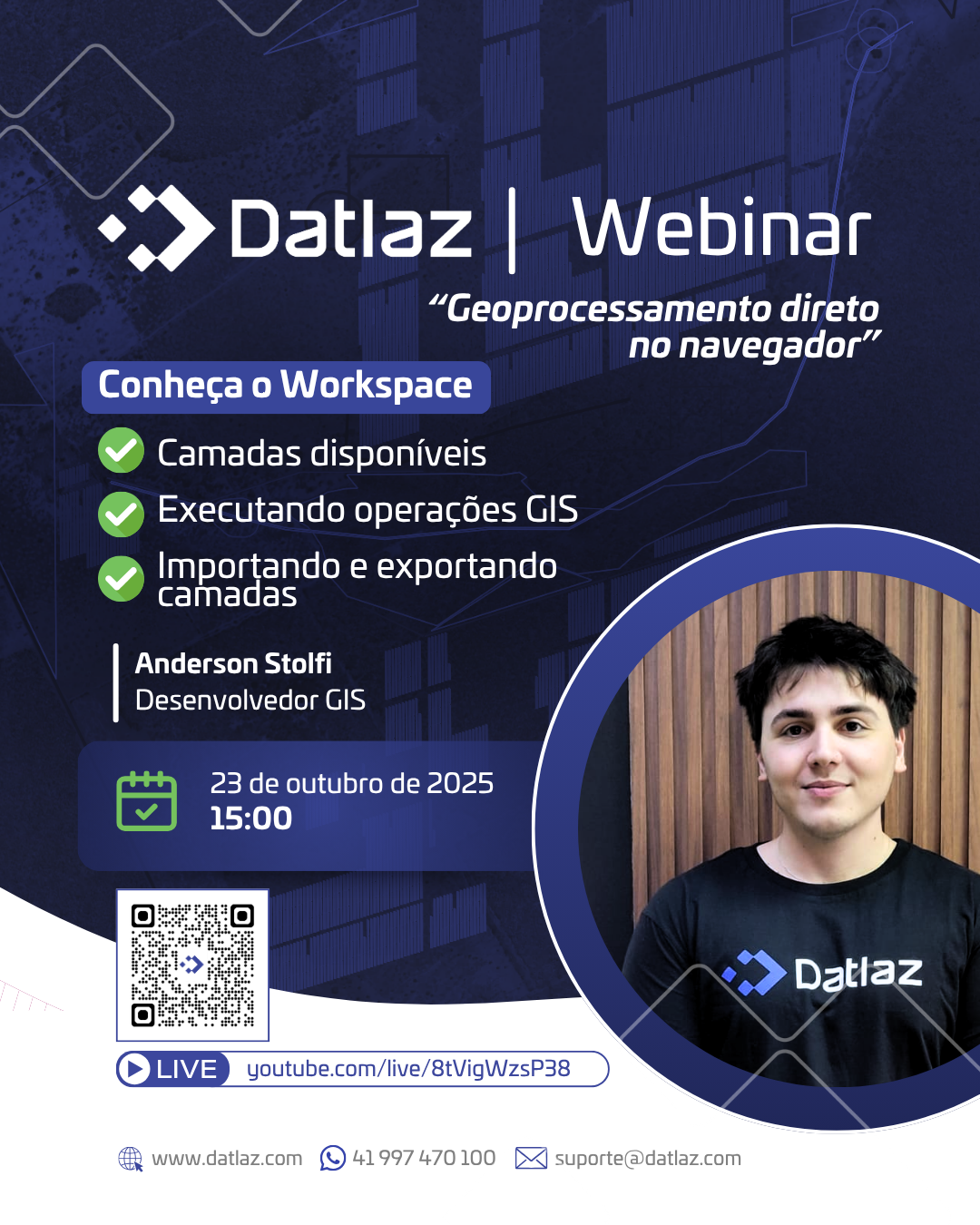 Geoprocessamento direto no navegador: Conheça o Workspace Datlaz